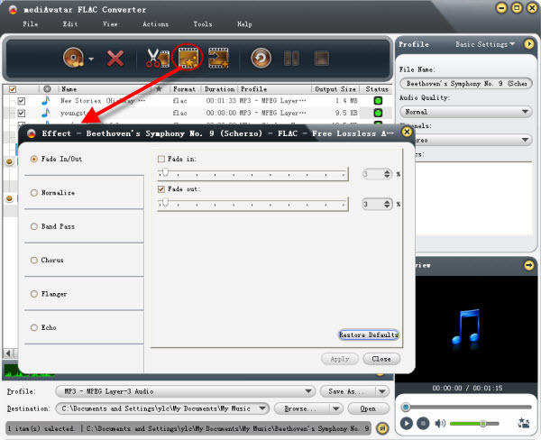 how to convert FLAC to MP3