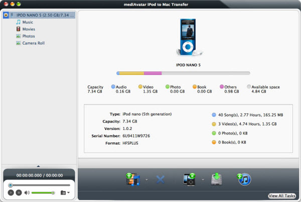 Transfer music from ipod to mac software